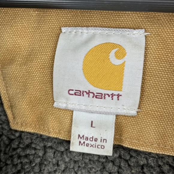 Carhartt men's large sherpa lined duck jacket - Picture 9 of 9